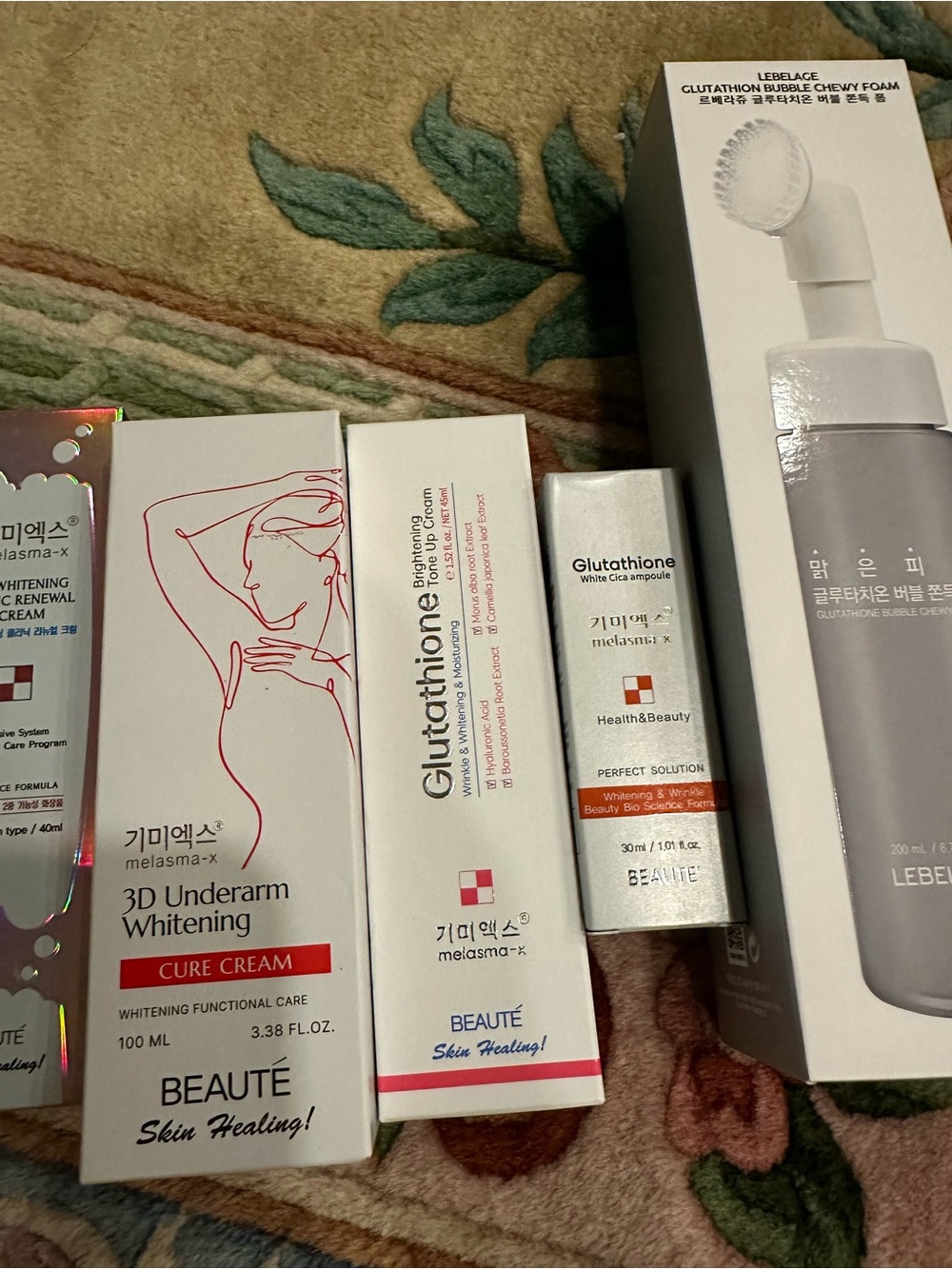 Melasma-X Glutathione Brightening Skincare Set - White & Silver Packaging